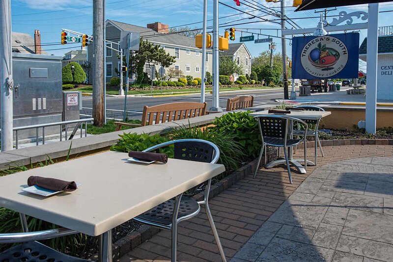 Outdoor dining area