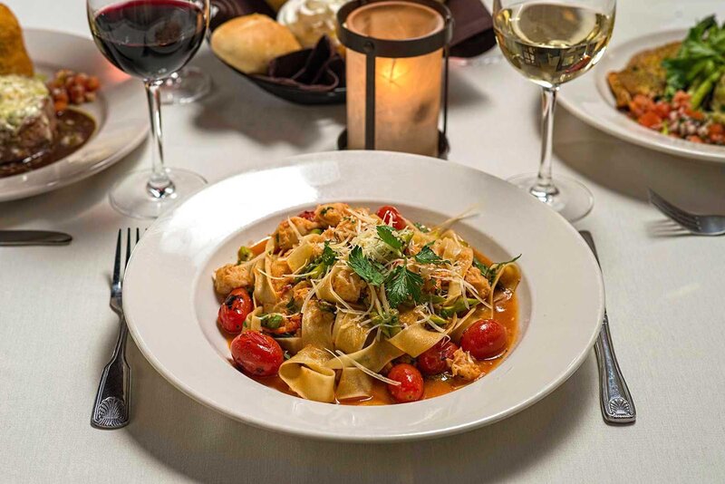 Tagliatelle pasta entree