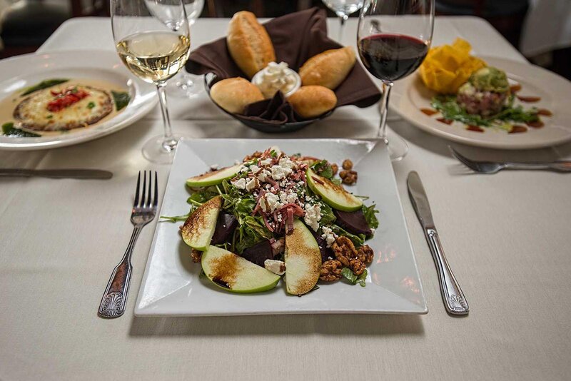 Salad with apples